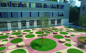 Geologischer Platz der Universität Freiburg